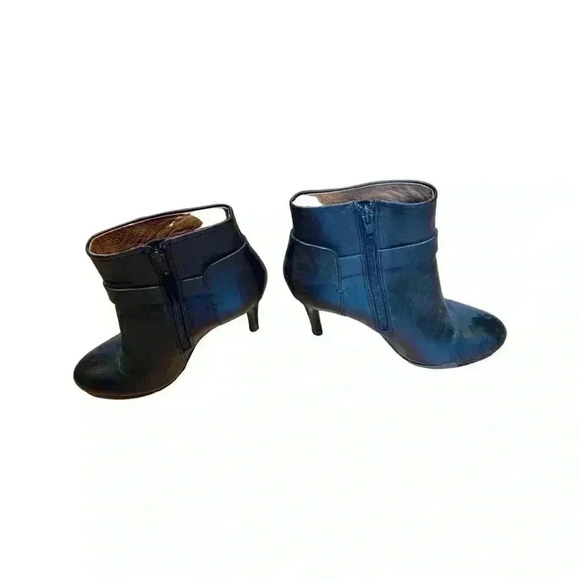 Coach Black High Heeled Leather Boots Size 6.5 - Picture 2 of 11